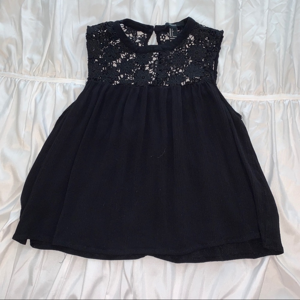 black lace tank top